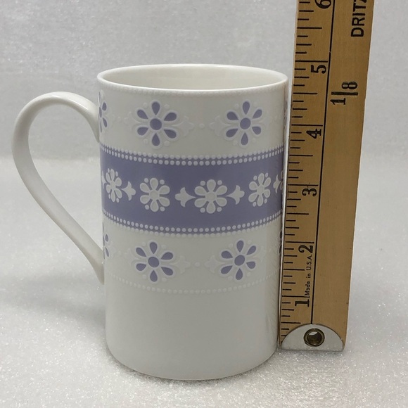 LENOX Mug Purple Lavender And White Flower Design Coffee Tea - Picture 7 of 8